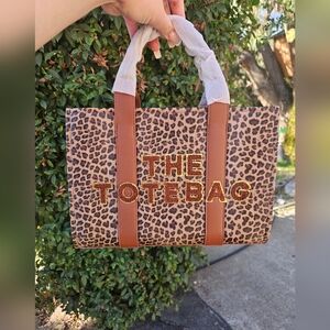 LEOPARD PRINT THE TOTE BAG HANDBAG